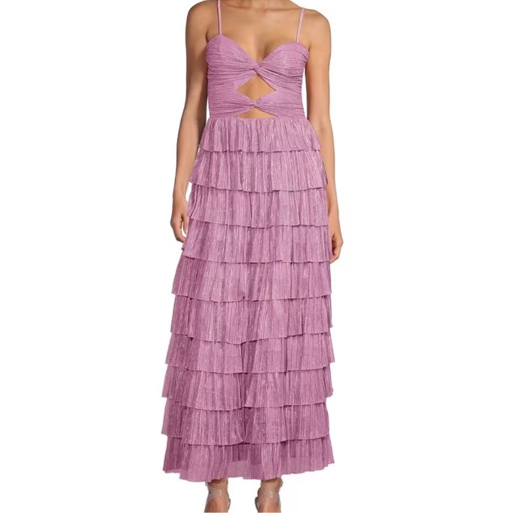 Gianni Bini Pink Layered Maxi Dress